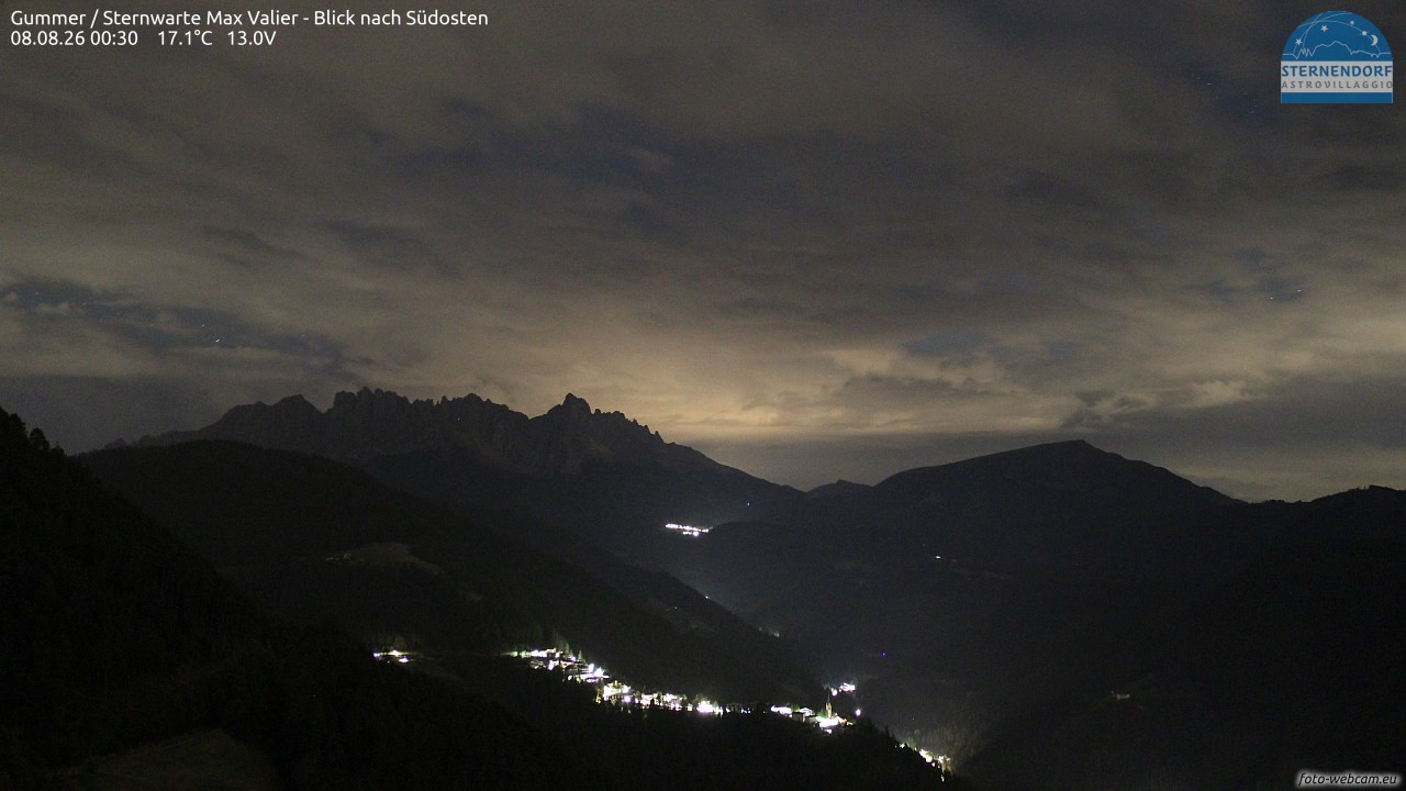 Archiv Foto Webcam Gummer - Sternwarte Max Valier