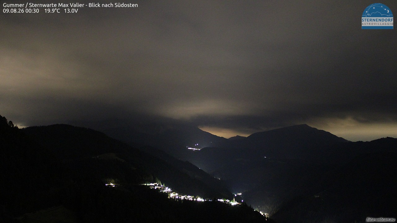 Archiv Foto Webcam Gummer - Sternwarte Max Valier