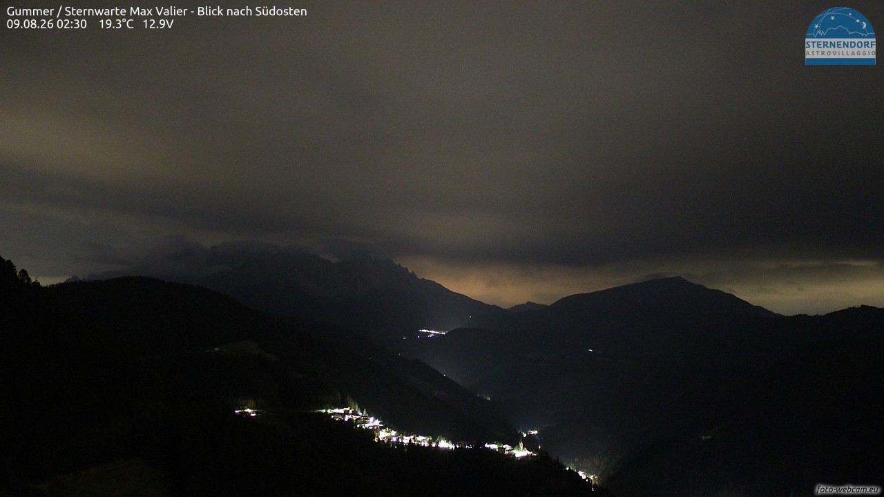 Archiv Foto Webcam Gummer - Sternwarte Max Valier