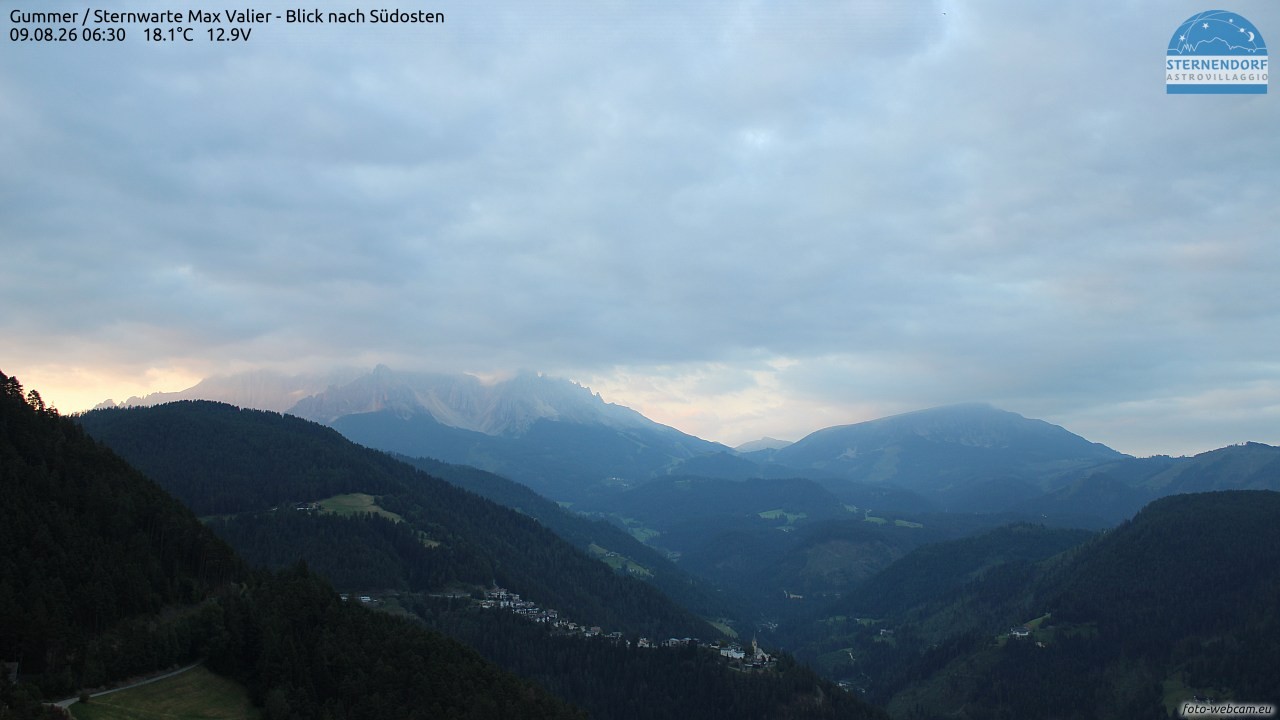 Archiv Foto Webcam Gummer - Sternwarte Max Valier