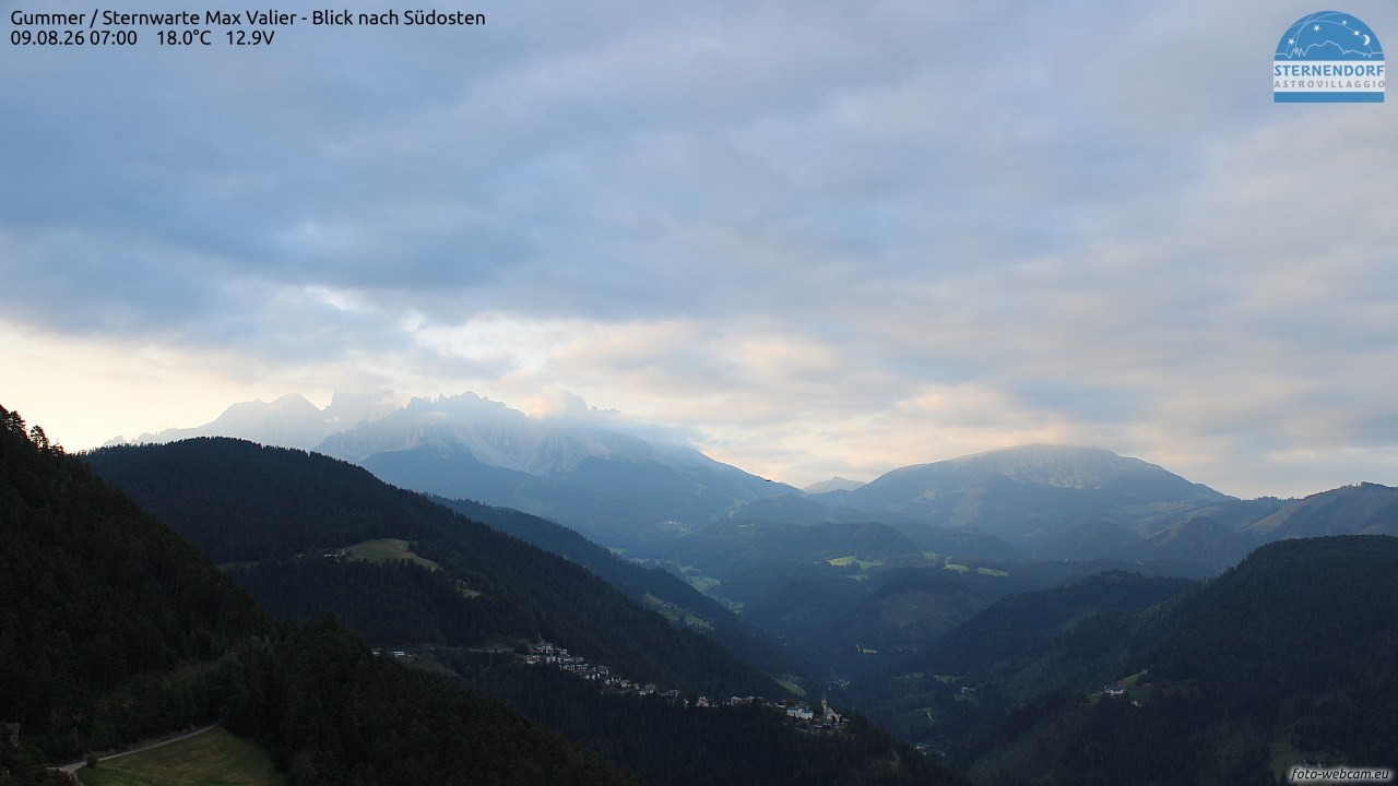 Archiv Foto Webcam Gummer - Sternwarte Max Valier