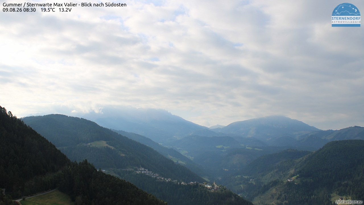 Archiv Foto Webcam Gummer - Sternwarte Max Valier