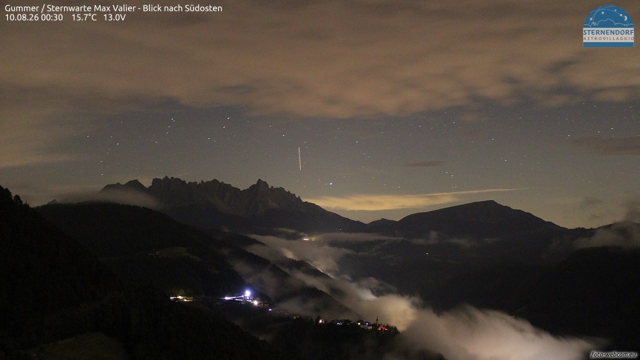Archiv Foto Webcam Gummer - Sternwarte Max Valier