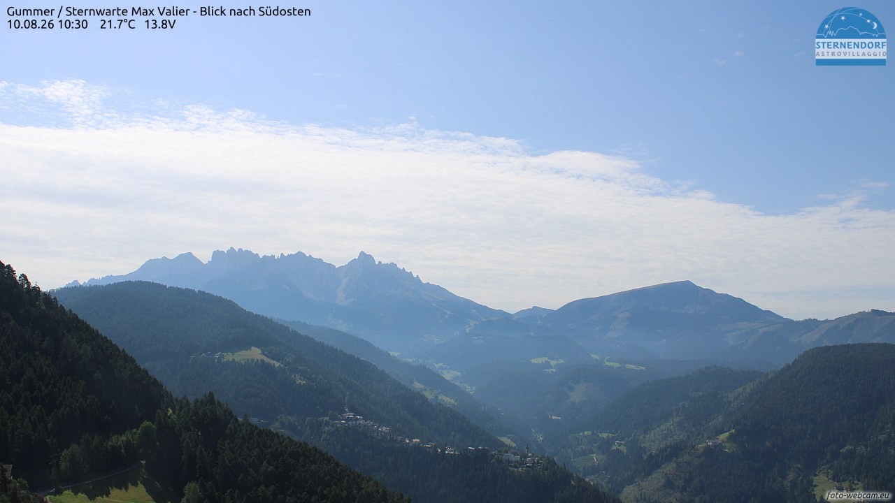 Archiv Foto Webcam Gummer - Sternwarte Max Valier