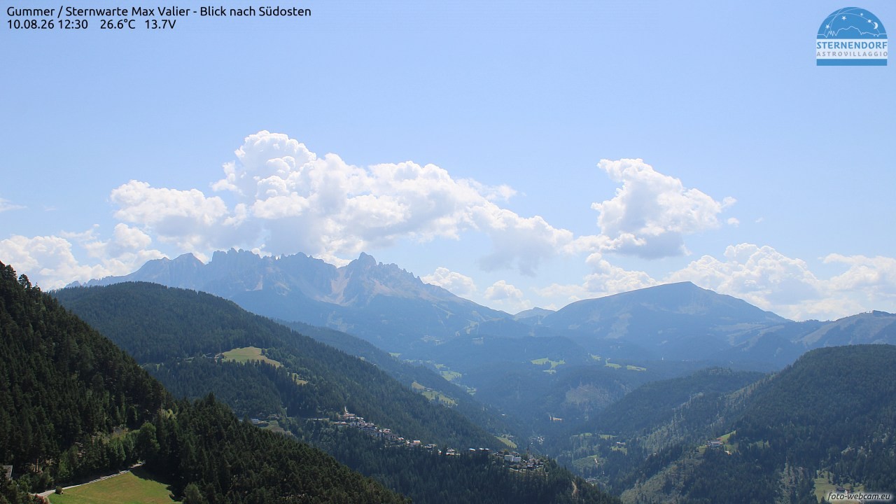 Archiv Foto Webcam Gummer - Sternwarte Max Valier