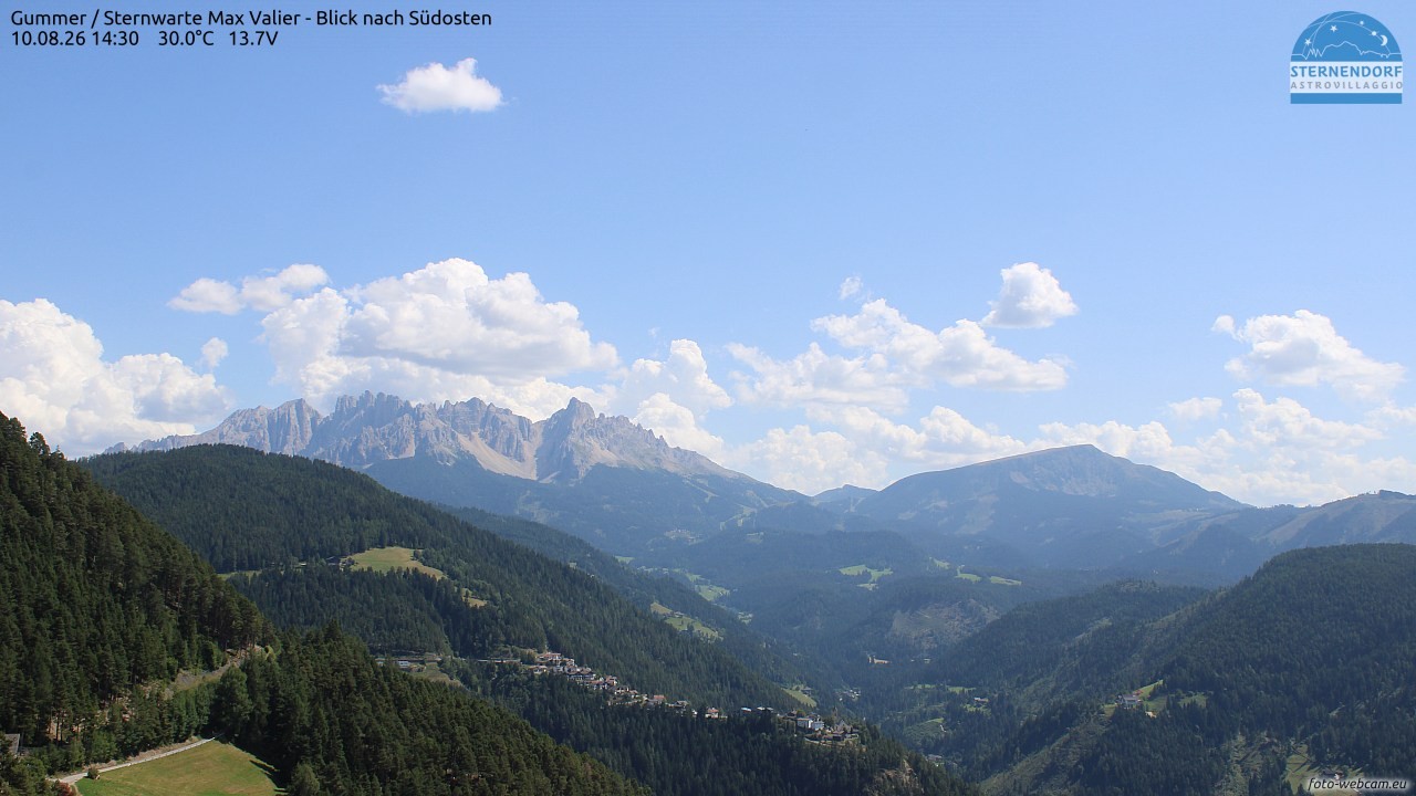 Archiv Foto Webcam Gummer - Sternwarte Max Valier