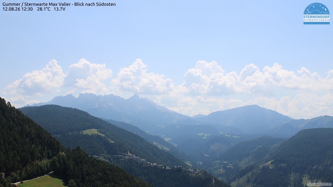 Archiv Foto Webcam Gummer - Sternwarte Max Valier