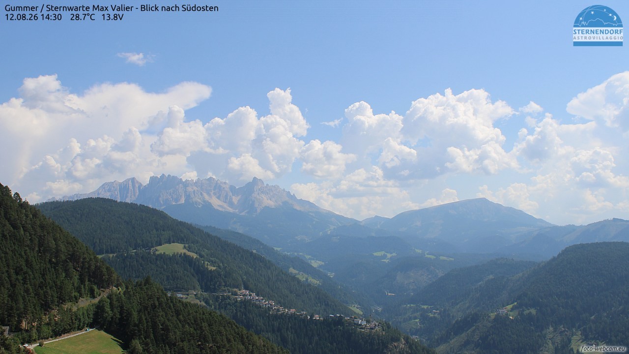 Archiv Foto Webcam Gummer - Sternwarte Max Valier