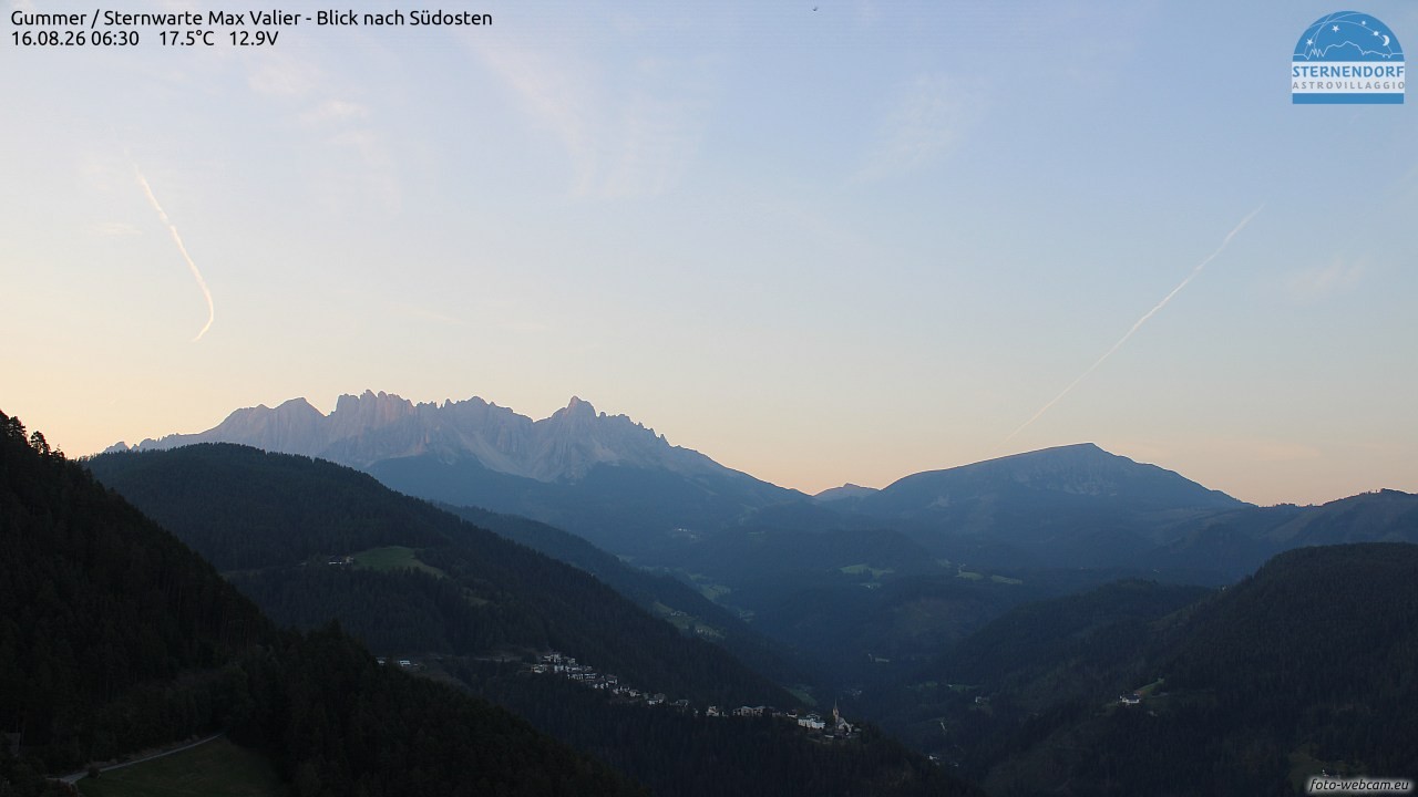 Archiv Foto Webcam Gummer - Sternwarte Max Valier