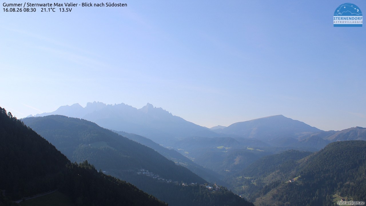 Archiv Foto Webcam Gummer - Sternwarte Max Valier