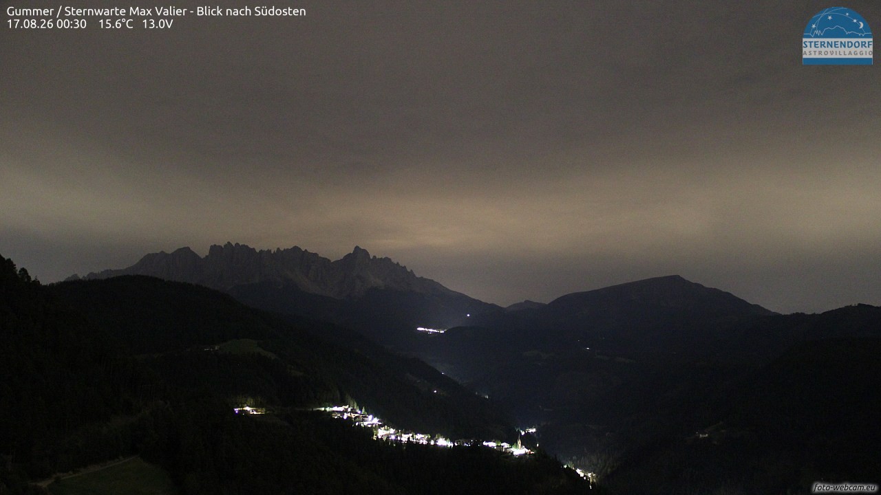 Archiv Foto Webcam Gummer - Sternwarte Max Valier