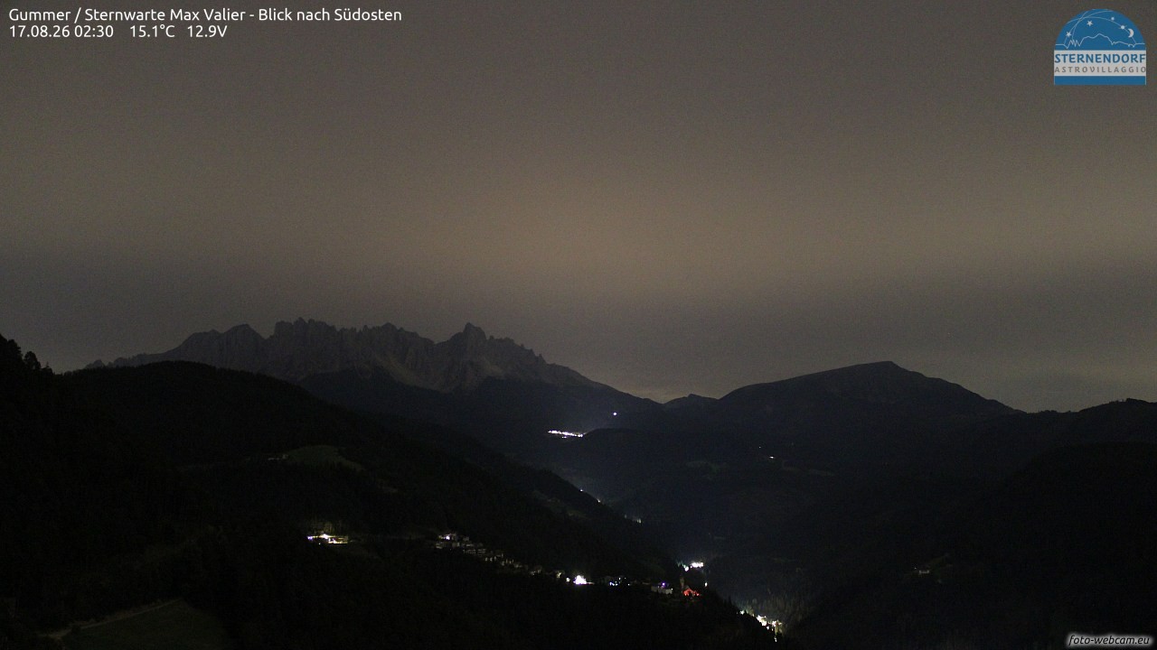 Archiv Foto Webcam Gummer - Sternwarte Max Valier