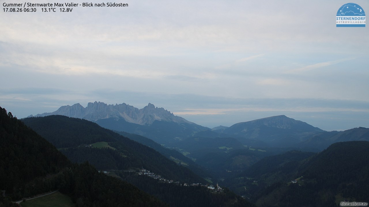 Archiv Foto Webcam Gummer - Sternwarte Max Valier