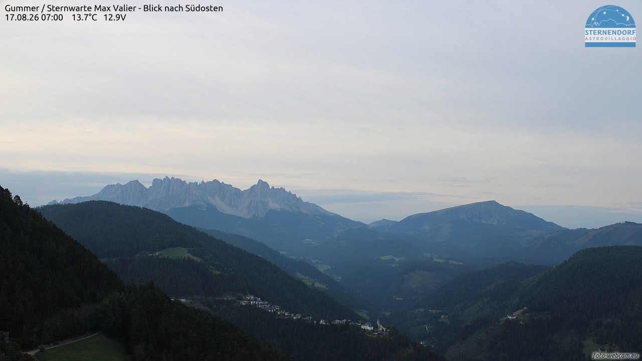 Archiv Foto Webcam Gummer - Sternwarte Max Valier