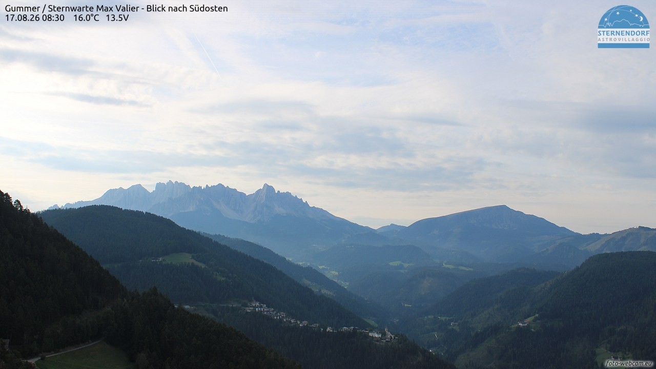 Archiv Foto Webcam Gummer - Sternwarte Max Valier