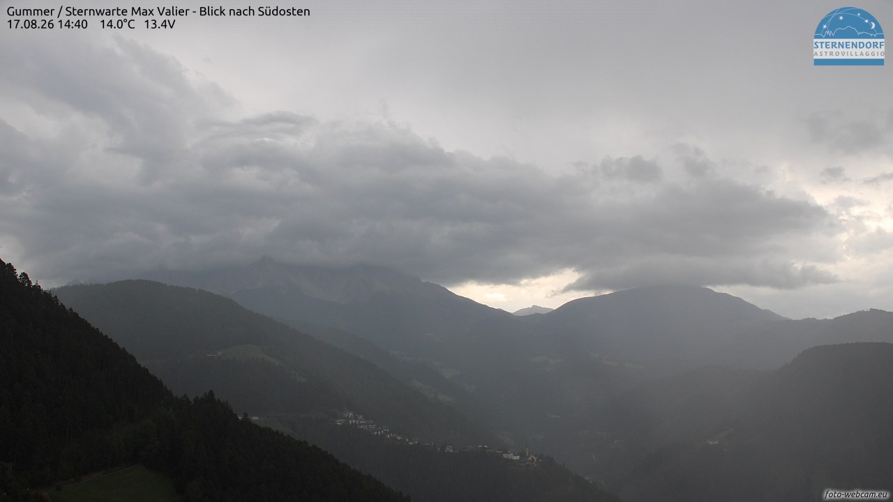Archiv Foto Webcam Gummer - Sternwarte Max Valier