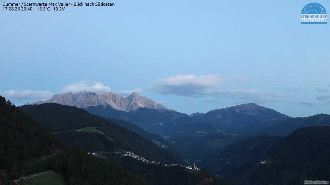 Archiv Foto Webcam Gummer - Sternwarte Max Valier