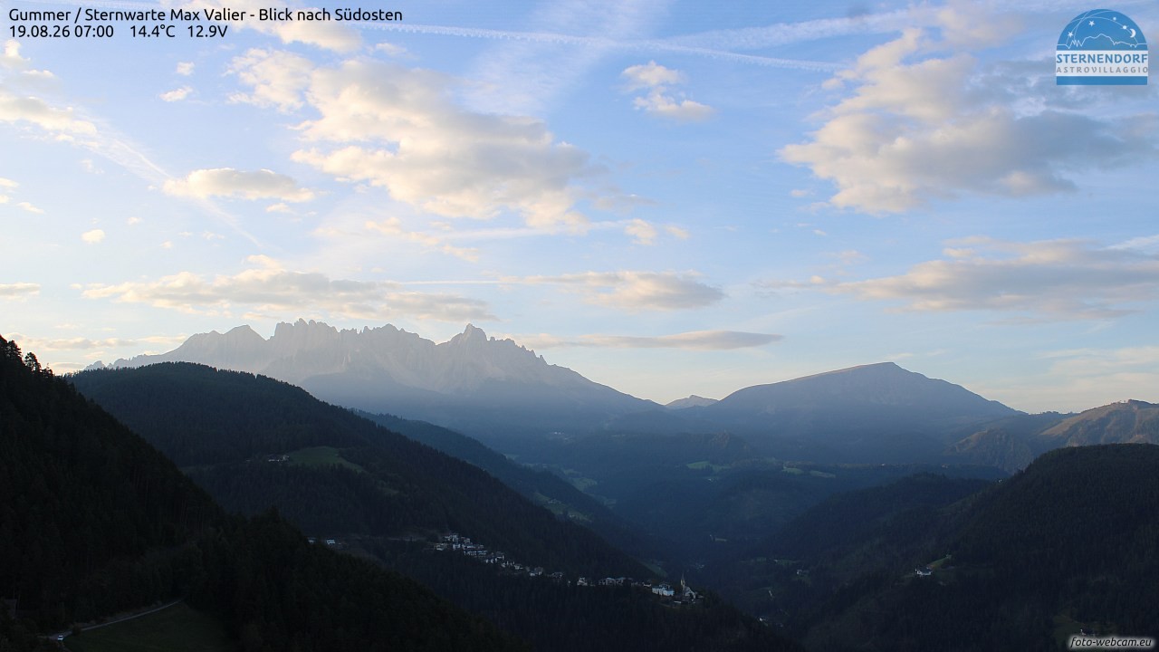 Archiv Foto Webcam Gummer - Sternwarte Max Valier