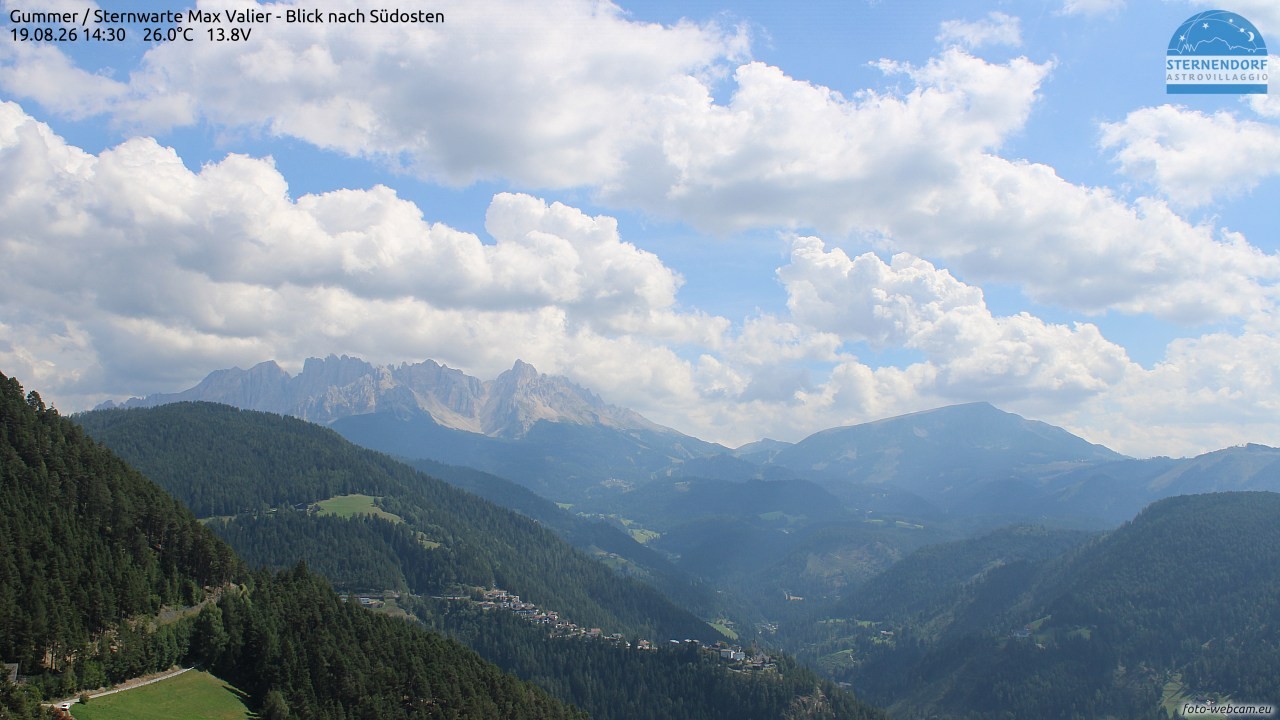 Archiv Foto Webcam Gummer - Sternwarte Max Valier