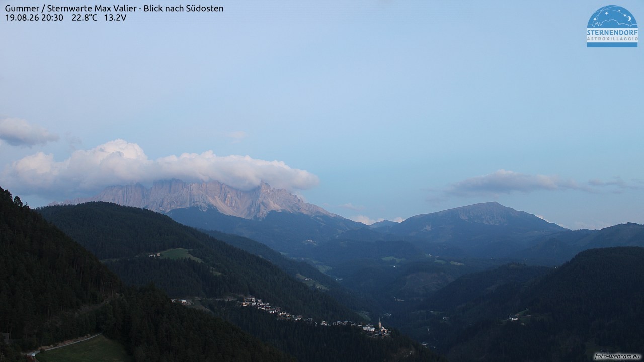 Archiv Foto Webcam Gummer - Sternwarte Max Valier
