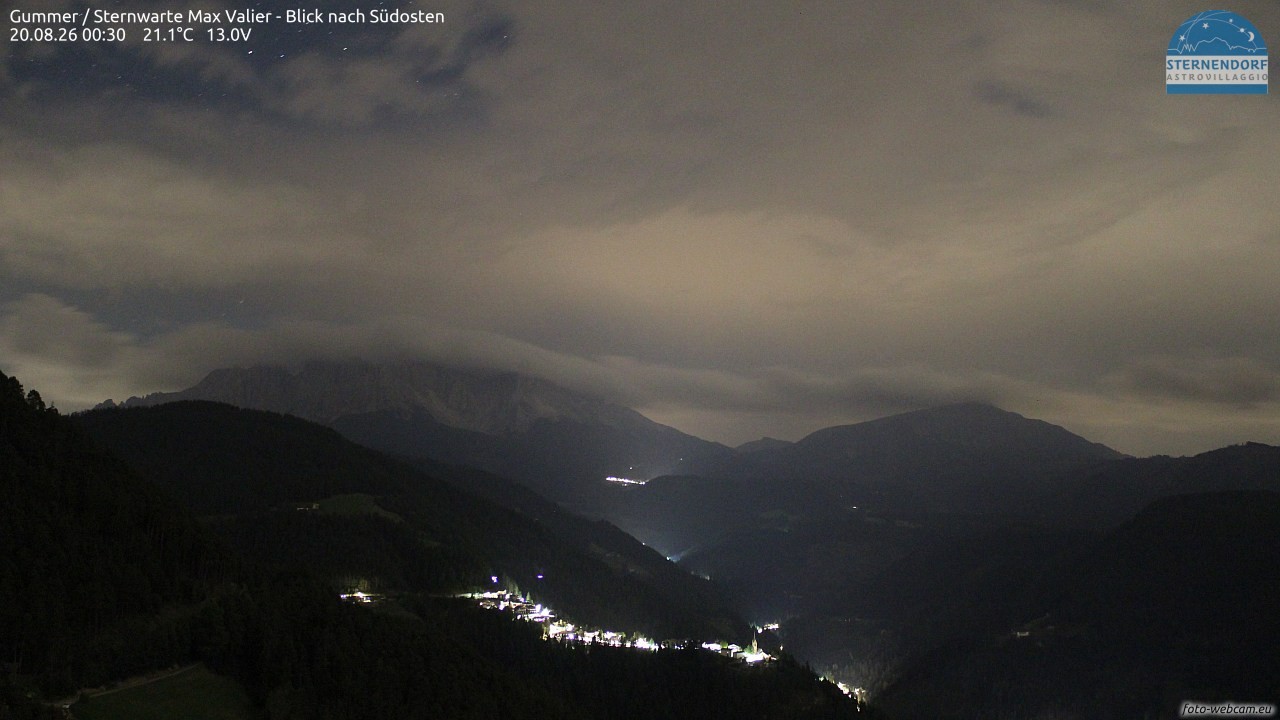 Archiv Foto Webcam Gummer - Sternwarte Max Valier