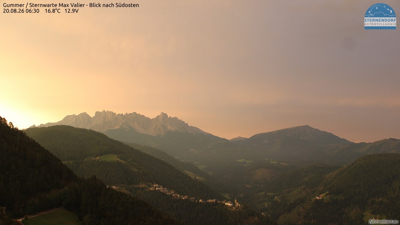 Archiv Foto Webcam Gummer - Sternwarte Max Valier
