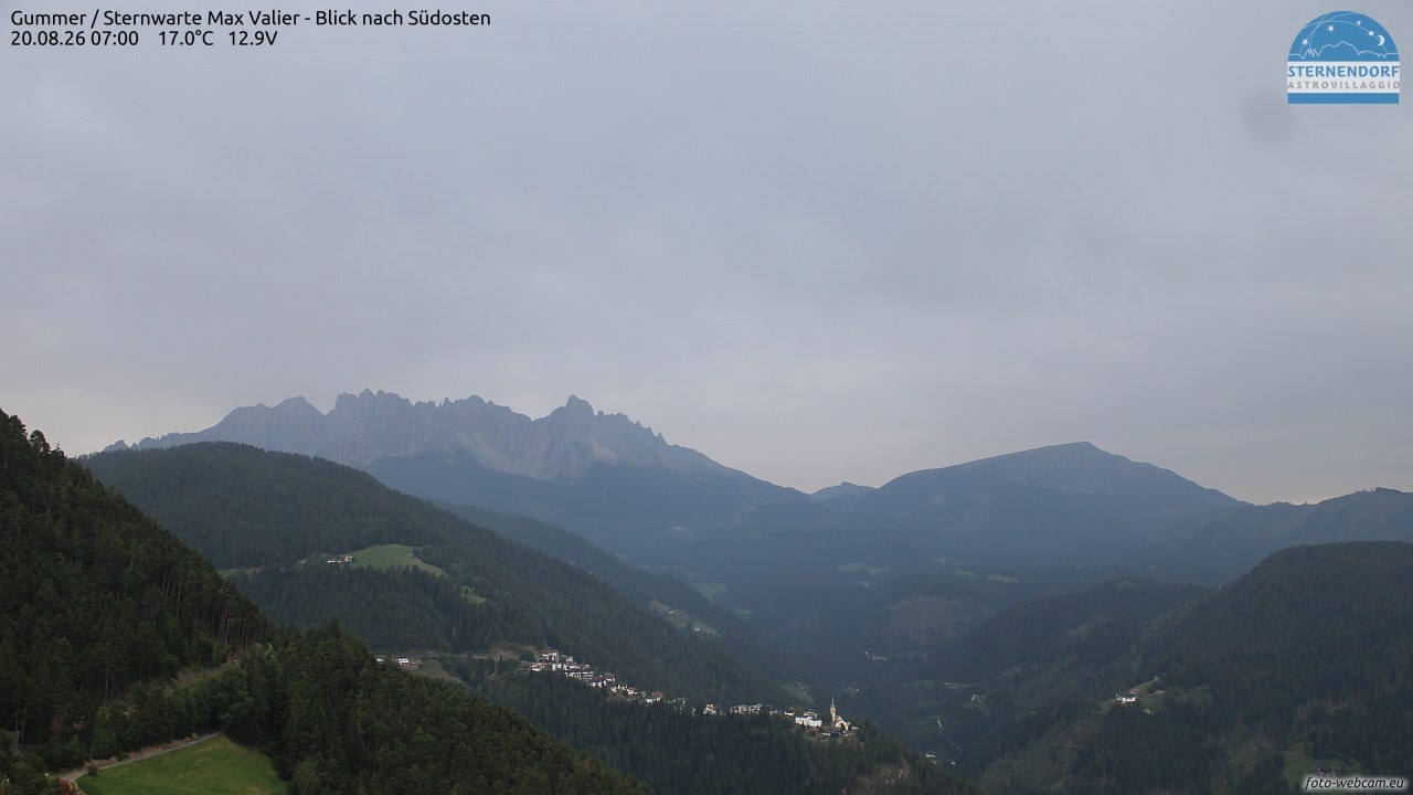 Archiv Foto Webcam Gummer - Sternwarte Max Valier