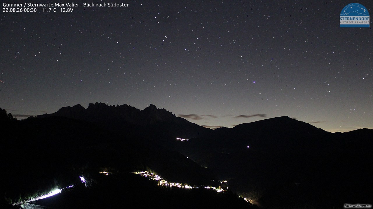 Archiv Foto Webcam Gummer - Sternwarte Max Valier