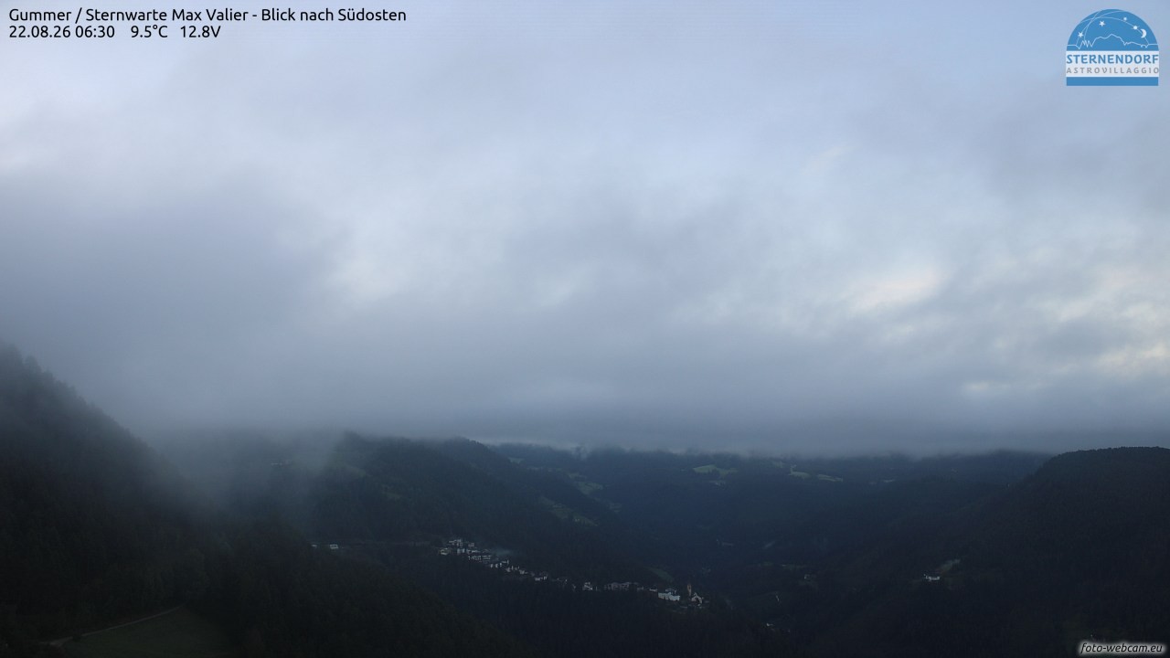 Archiv Foto Webcam Gummer - Sternwarte Max Valier