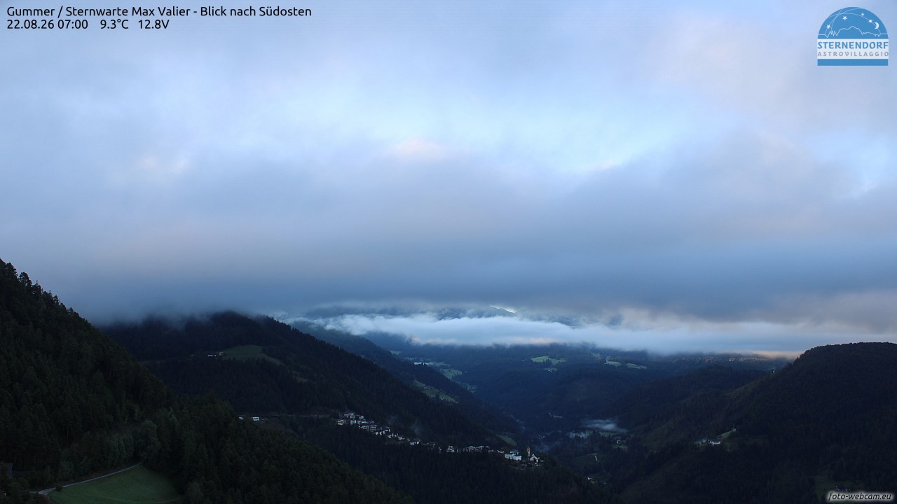 Archiv Foto Webcam Gummer - Sternwarte Max Valier