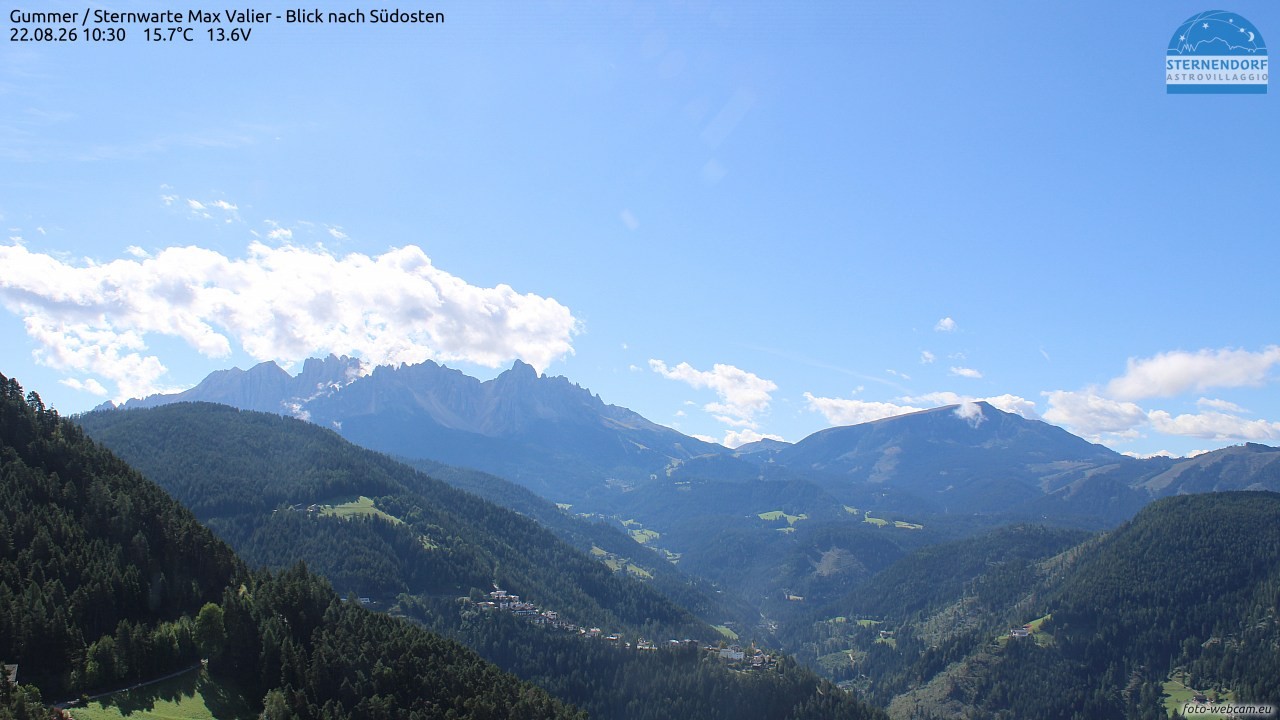 Archiv Foto Webcam Gummer - Sternwarte Max Valier