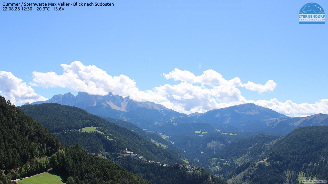 Archiv Foto Webcam Gummer - Sternwarte Max Valier
