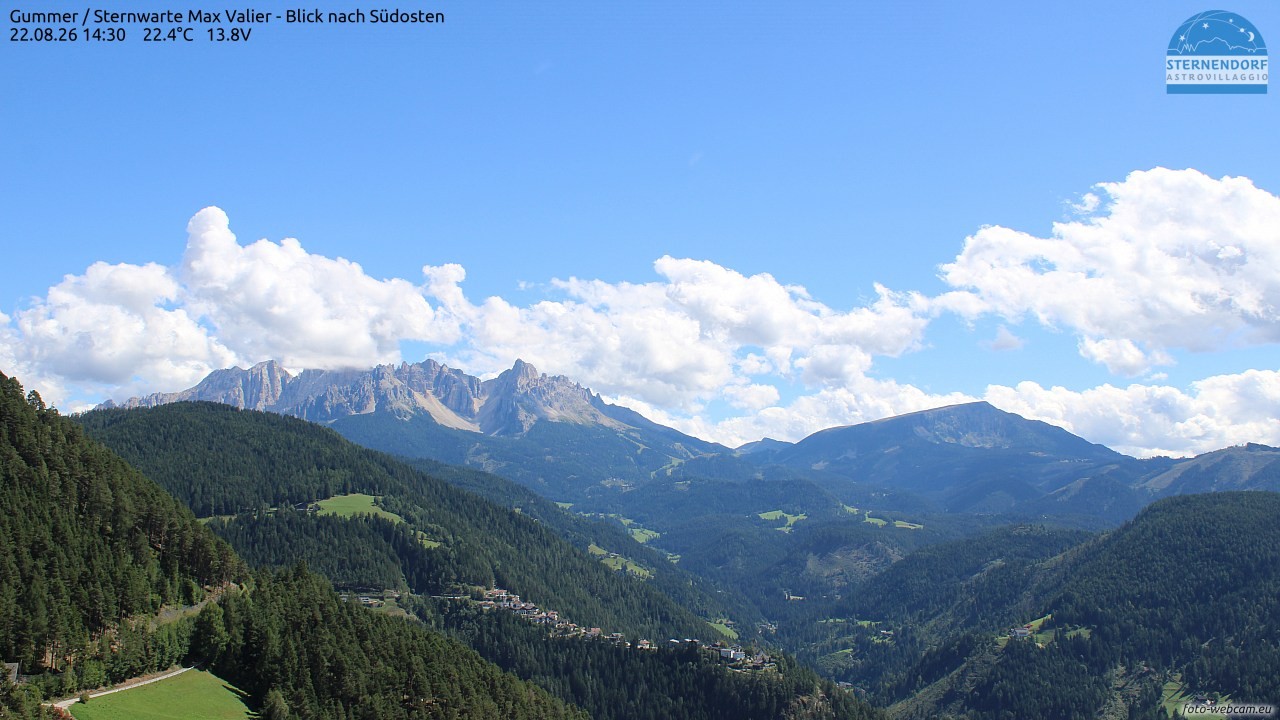 Archiv Foto Webcam Gummer - Sternwarte Max Valier