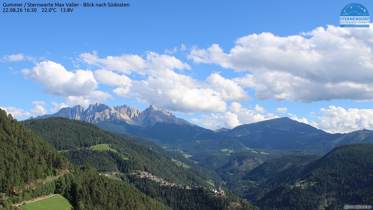 Archiv Foto Webcam Gummer - Sternwarte Max Valier