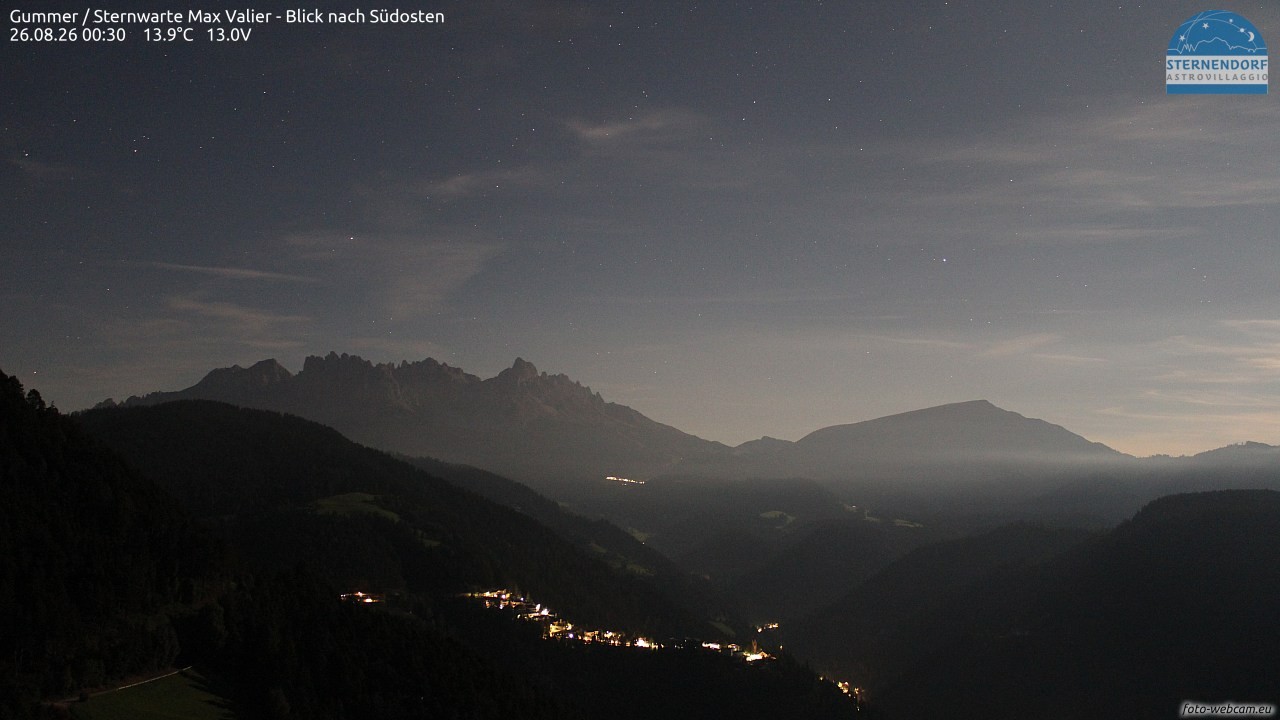 Archiv Foto Webcam Gummer - Sternwarte Max Valier