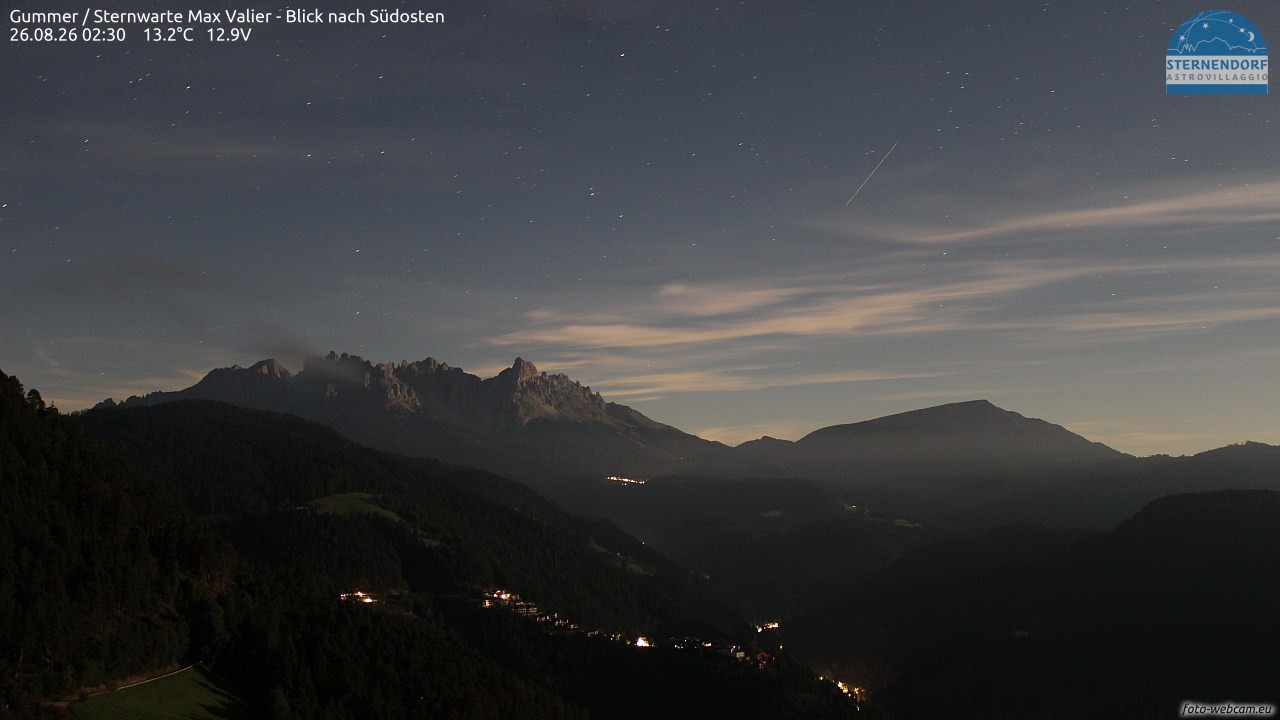 Archiv Foto Webcam Gummer - Sternwarte Max Valier