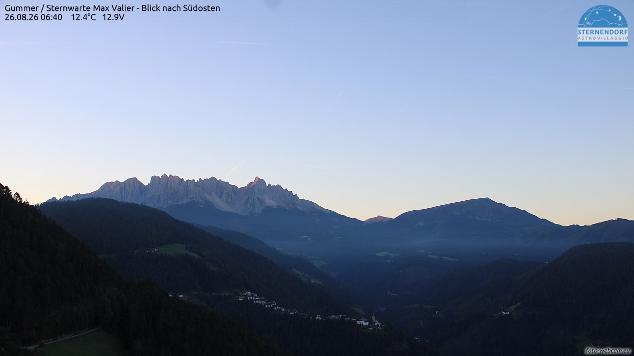 Archiv Foto Webcam Gummer - Sternwarte Max Valier