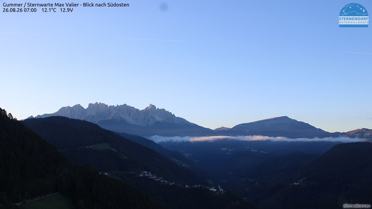 Archiv Foto Webcam Gummer - Sternwarte Max Valier