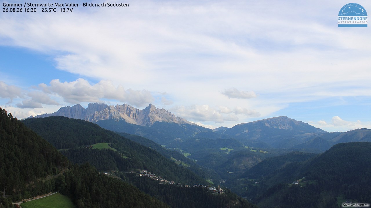Archiv Foto Webcam Gummer - Sternwarte Max Valier