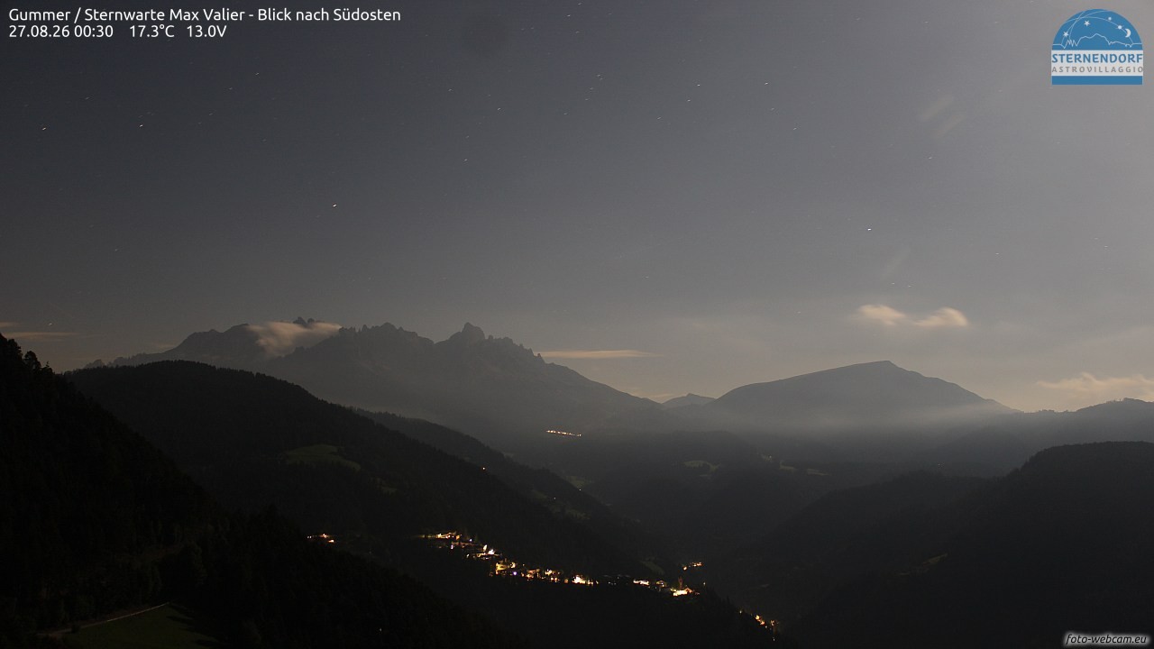 Archiv Foto Webcam Gummer - Sternwarte Max Valier