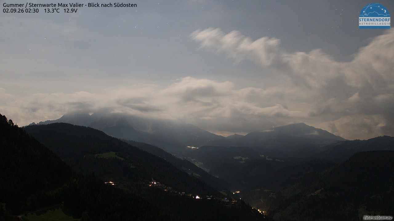 Archiv Foto Webcam Gummer - Sternwarte Max Valier