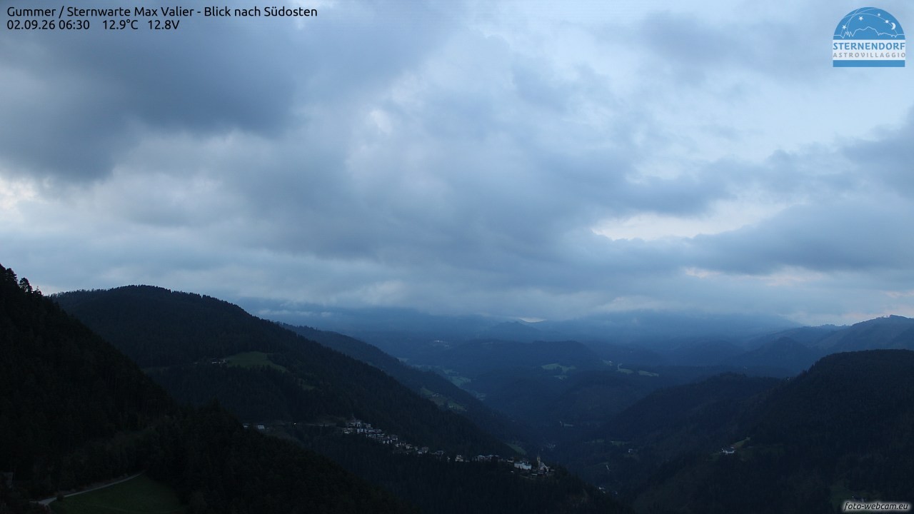 Archiv Foto Webcam Gummer - Sternwarte Max Valier