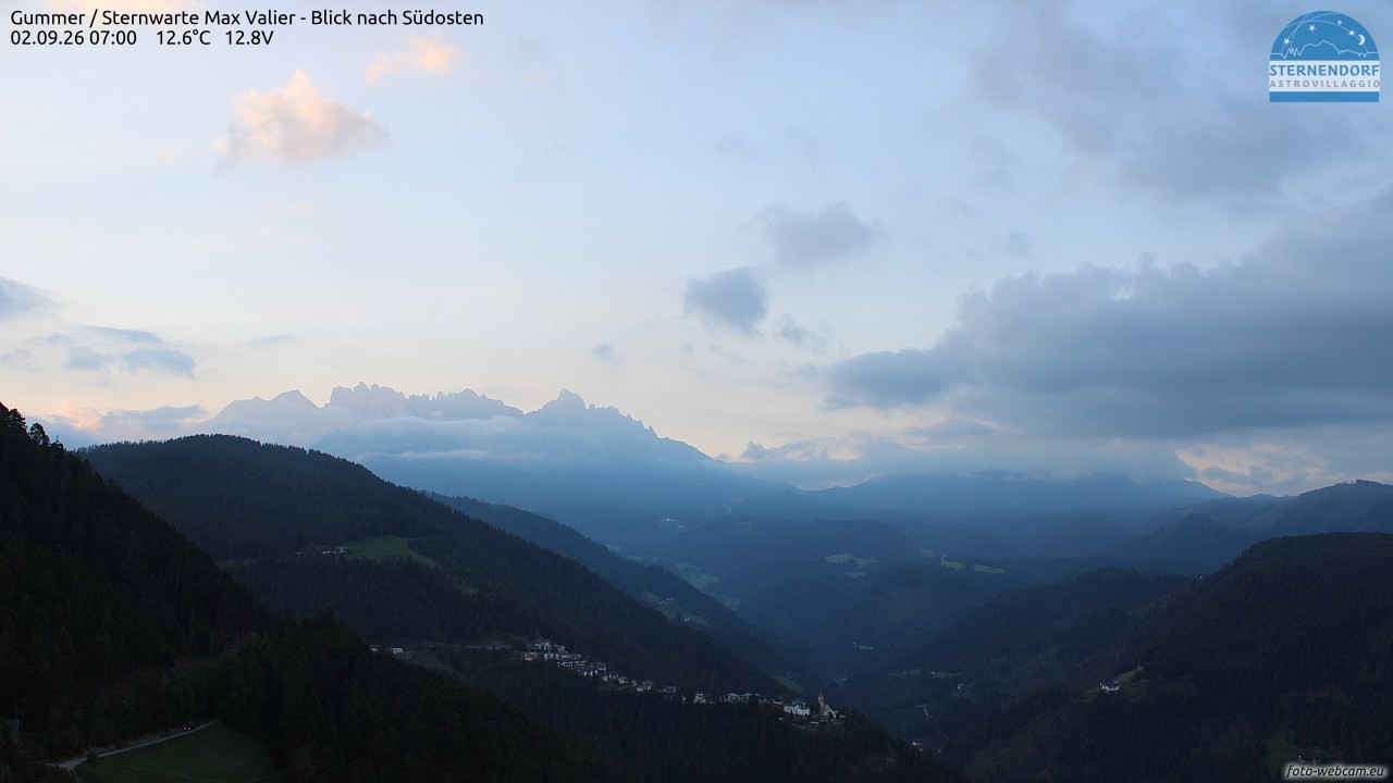 Archiv Foto Webcam Gummer - Sternwarte Max Valier