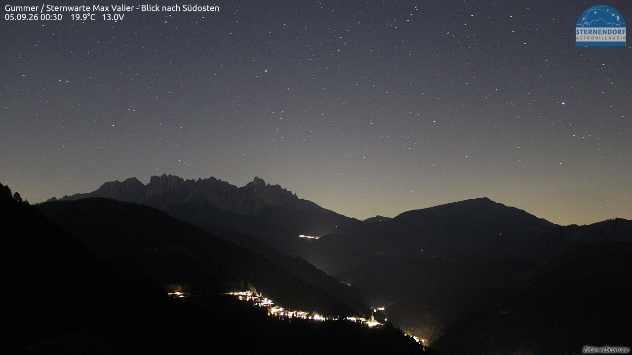 Archiv Foto Webcam Gummer - Sternwarte Max Valier