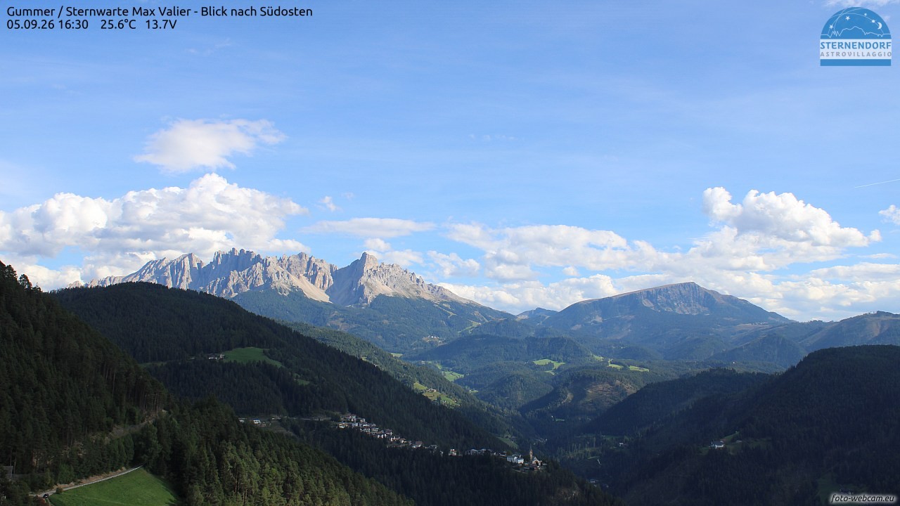 Archiv Foto Webcam Gummer - Sternwarte Max Valier