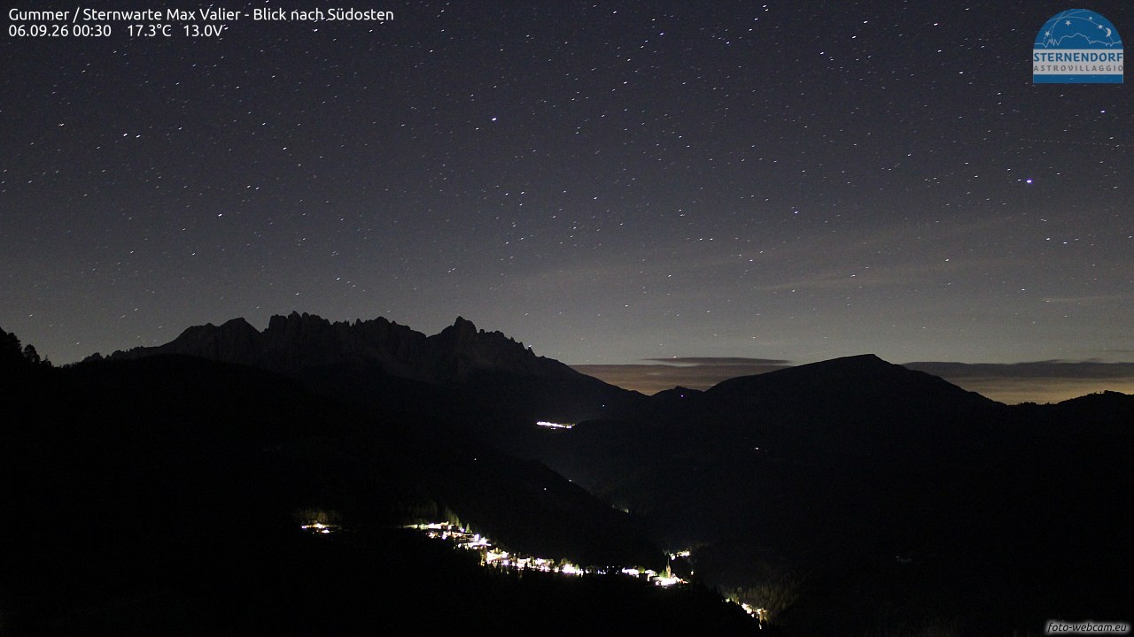 Archiv Foto Webcam Gummer - Sternwarte Max Valier