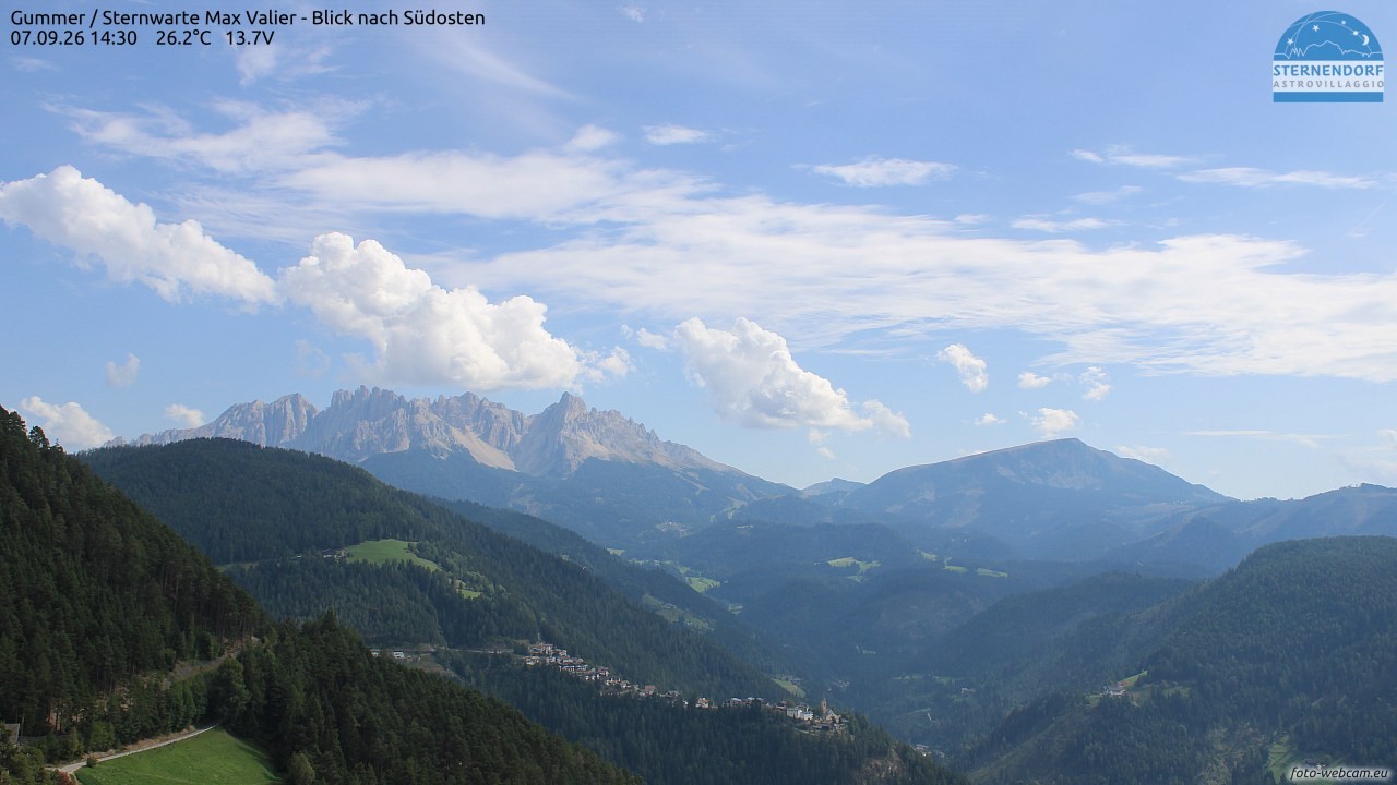 Archiv Foto Webcam Gummer - Sternwarte Max Valier