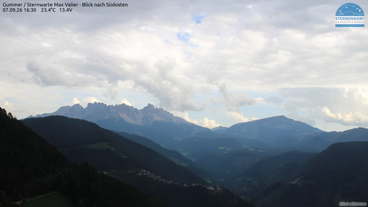 Archiv Foto Webcam Gummer - Sternwarte Max Valier
