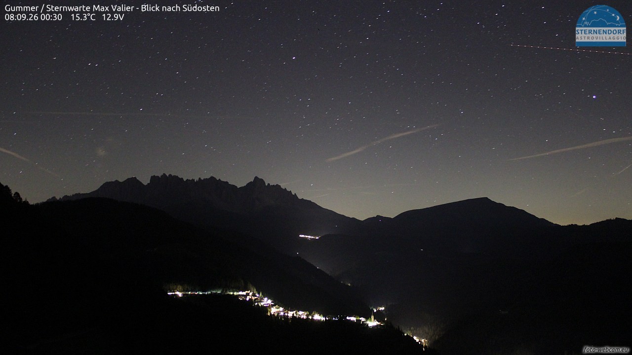 Archiv Foto Webcam Gummer - Sternwarte Max Valier
