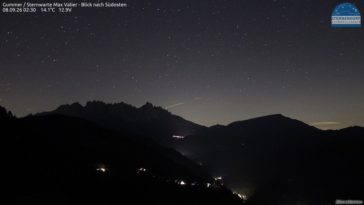 Archiv Foto Webcam Gummer - Sternwarte Max Valier